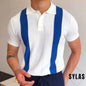 Men Short-sleeved Knitted Polo