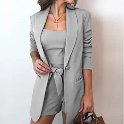 Long-Sleeve Blazer Set