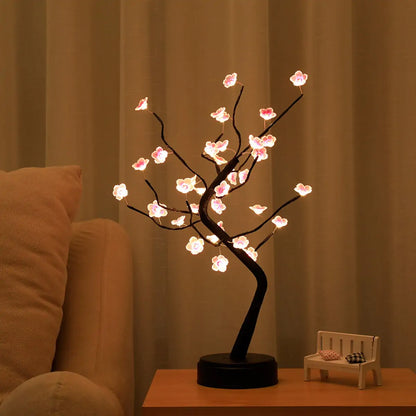 Cherry Bonsai Tree Lamp