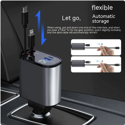 Digital Display USB Charging Cigarette Lighter Adapter