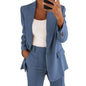 Solid Color Blazer Long Sleeve